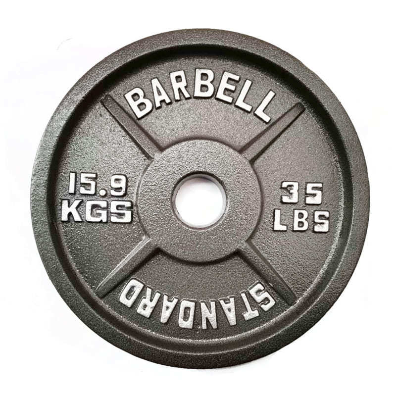 Weight lifting pounds kilo cast iron weight plates