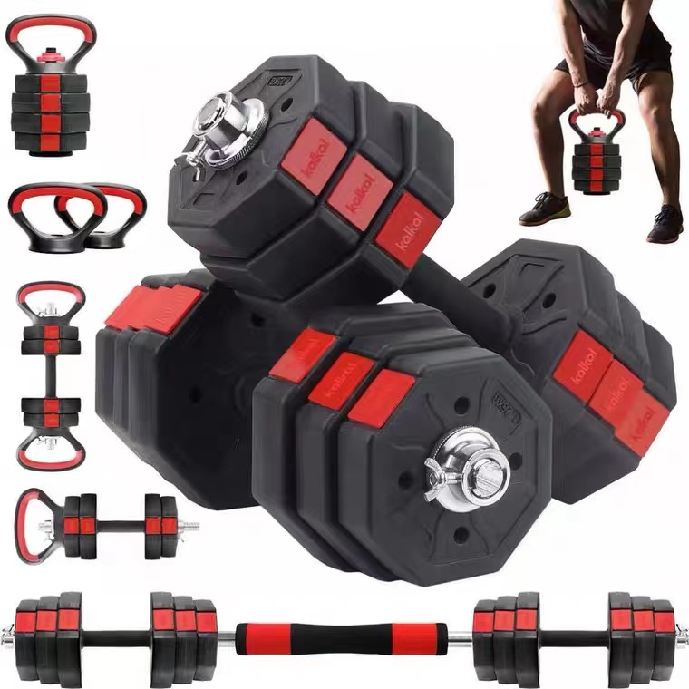 Gym equipments dumbbell sets 40kg adjustable weights cement adjustable dumbbell