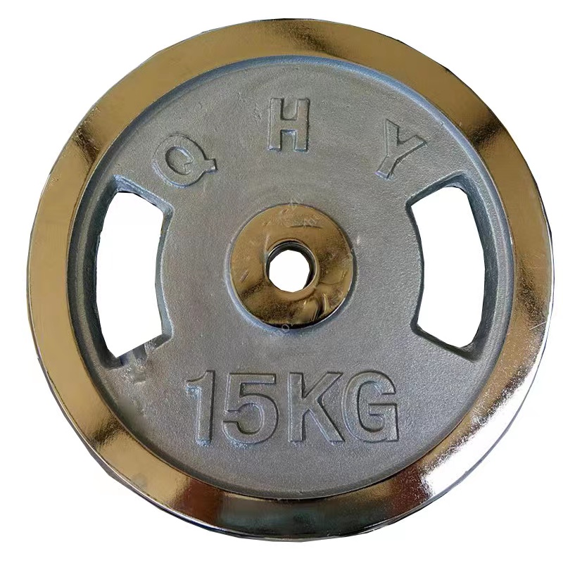 Gym fitness equipment weight plates cast iron training bumper plates